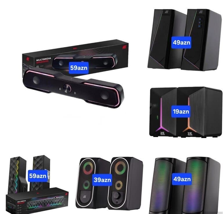 2E Multimedia və Gaming RGB Kompüter Dinamikləri