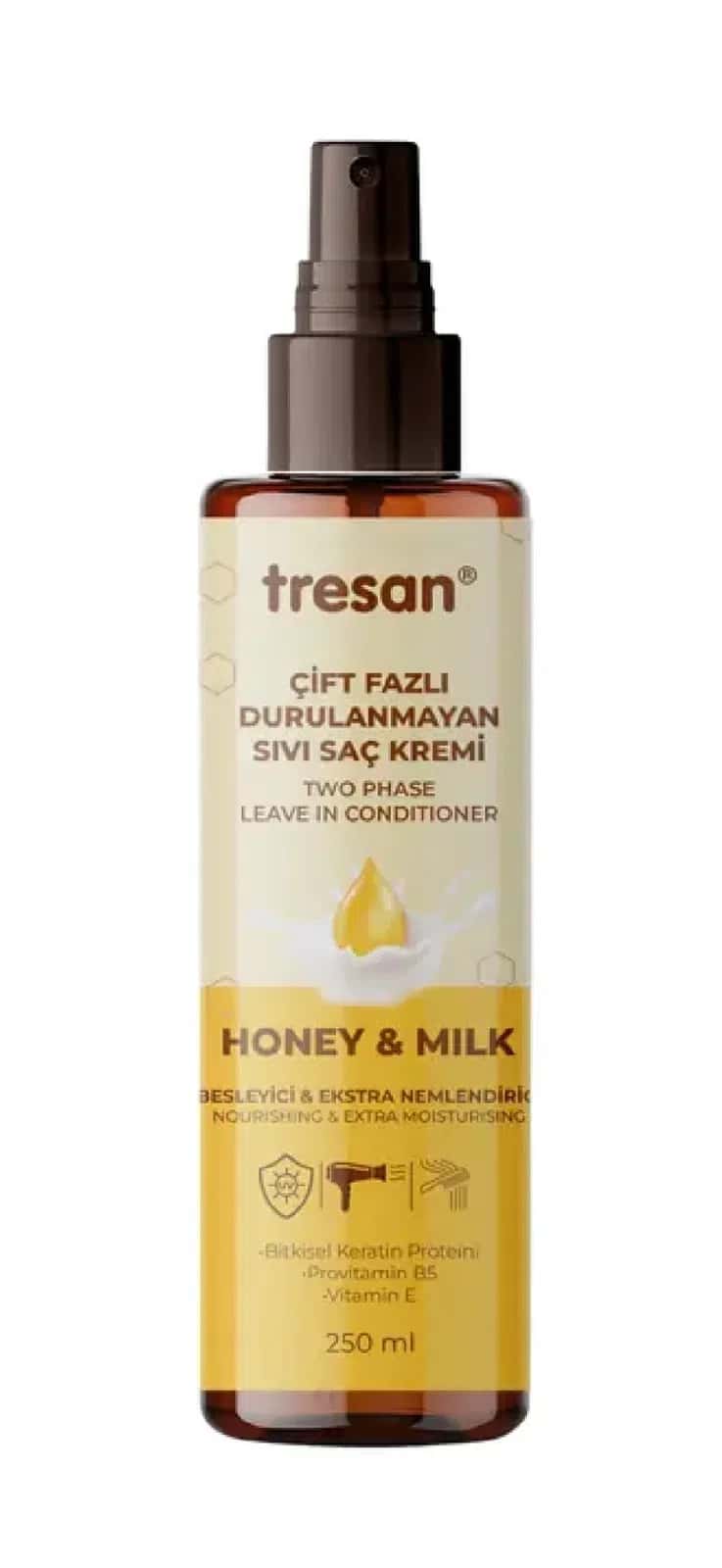 Tresan Honey & Milk Saç üçün Kondisioner-Sprey, 250 ml - Tenderyard