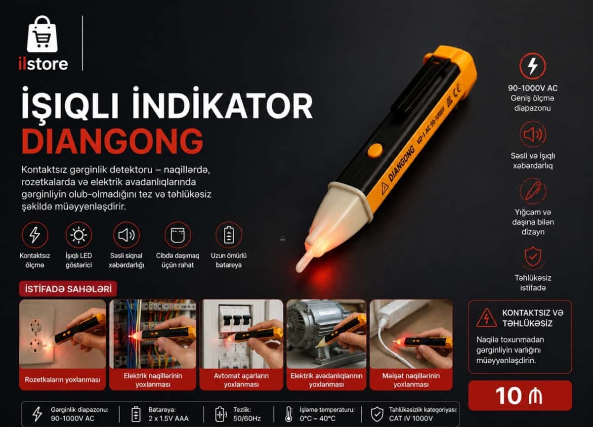 Diangong Non-contact Voltage Detector - Tenderyard