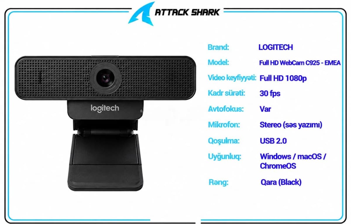 Veb kamera Logitech C925e Full HD