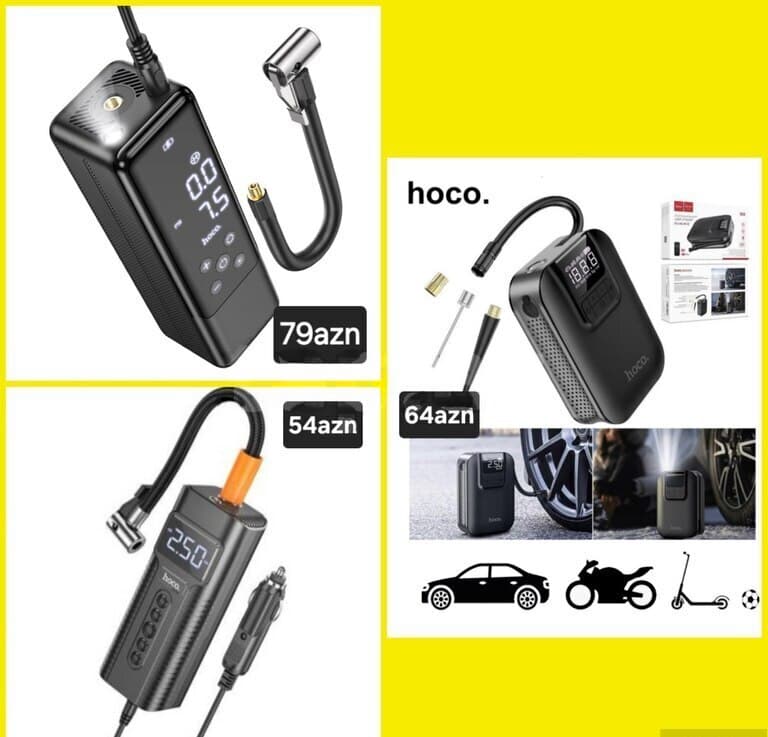 Hoco S53, ZP7, PH55 Portativ Avtomobil Nasosu