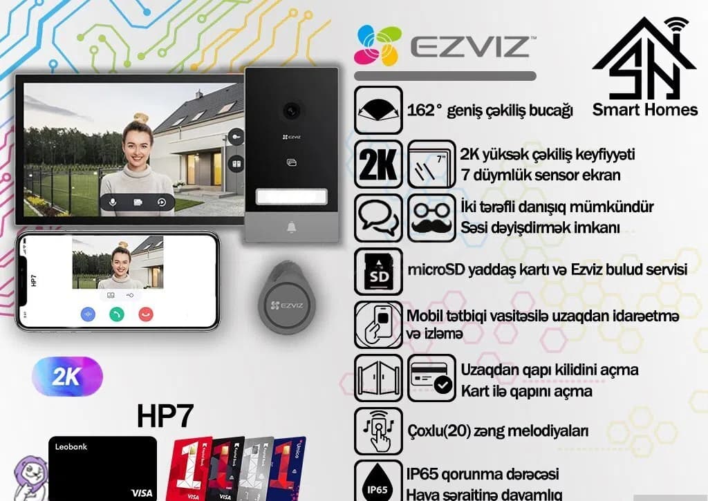 Video domofon EZVIZ HP7