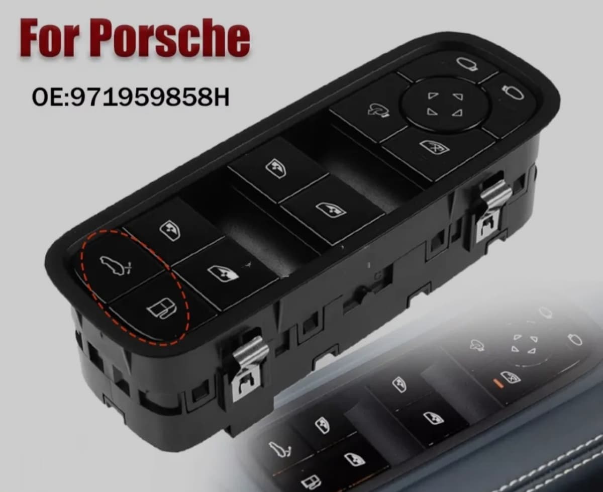 Şüşəqaldıran düymə bloku Porsche Cayenne Panamera Macan