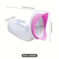 Unisex İdrar Qabı (Utka) Silikon Başlıqlı — şəkil 3