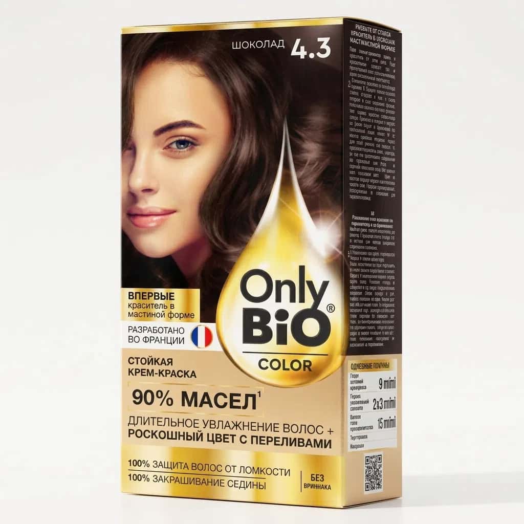 Only Bio Saç Boyası 4.3 Şokolad, 115 ml - Tenderyard