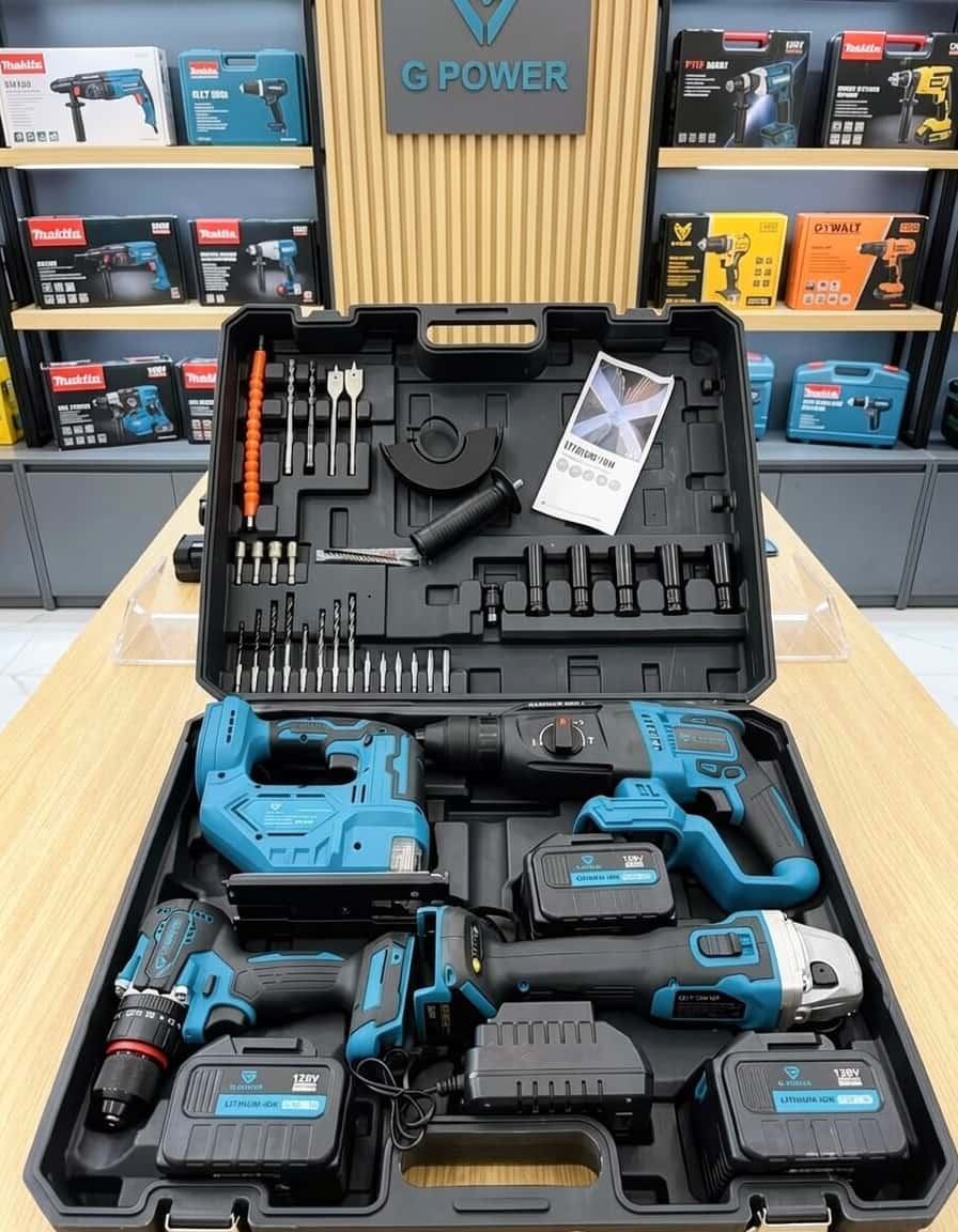 GPower 4-Piece Brushless Power Tool Set - Tenderyard