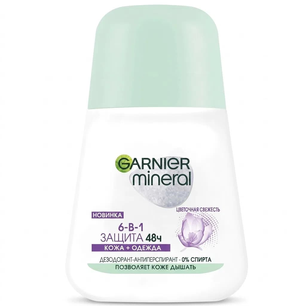 Garnier Mineral 6in1 Çiçək Təravəti Dezodorant, 50 ml