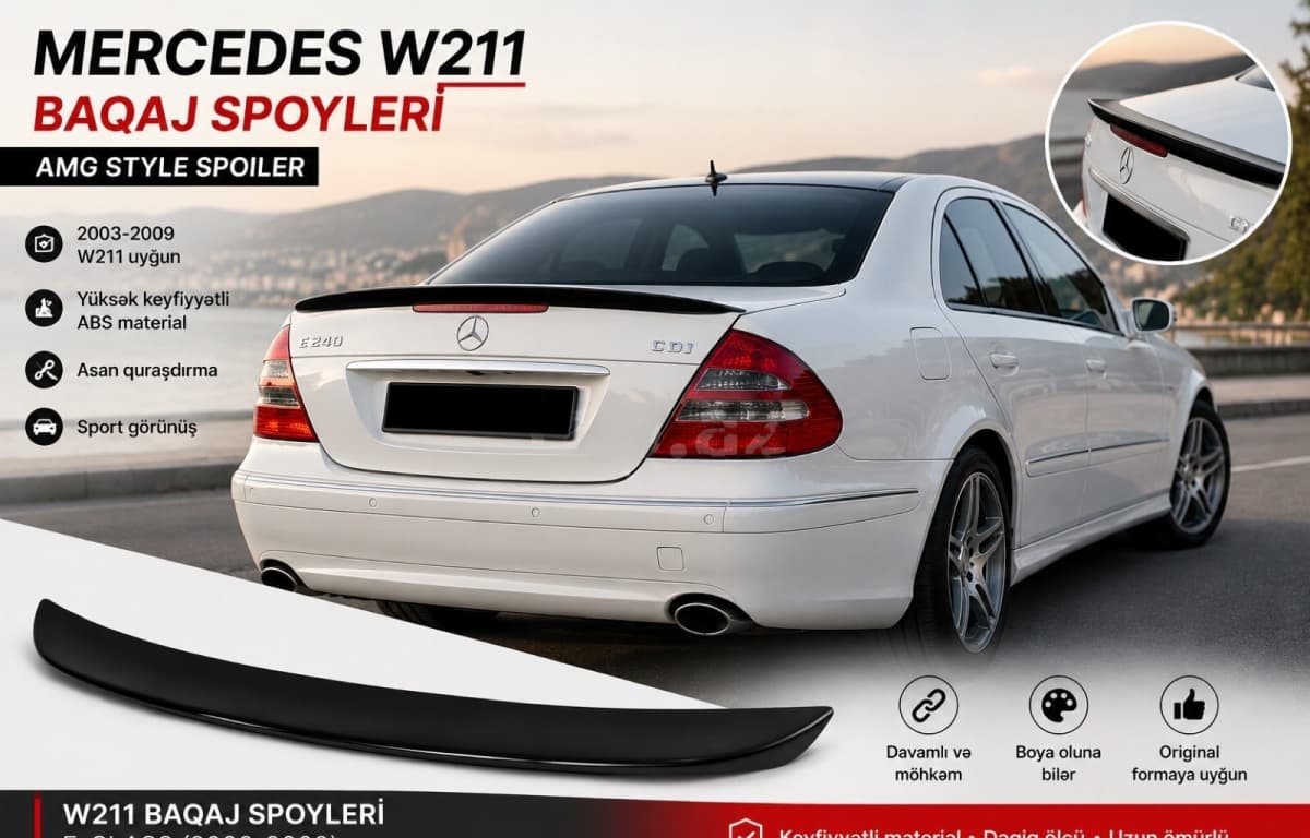 Baqaj spoyleri Mercedes W211 E-Class