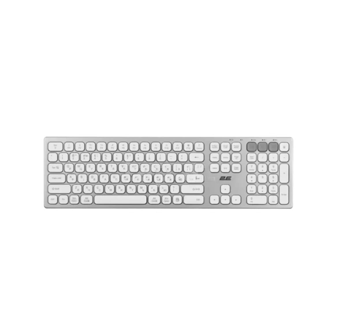 Klaviatura 2E KS270 White Bluetooth