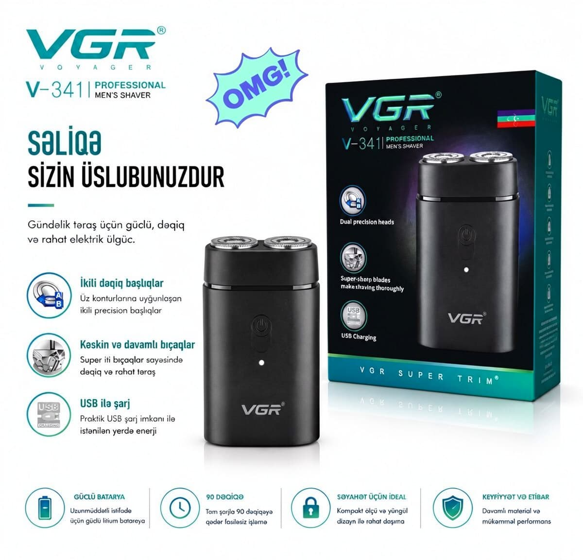 VGR EVR-013423 Elektrikli Üzqırxan