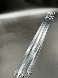 Kabab şişi paslanmaz metal 60 sm (6 ədəd) — şəkil 2