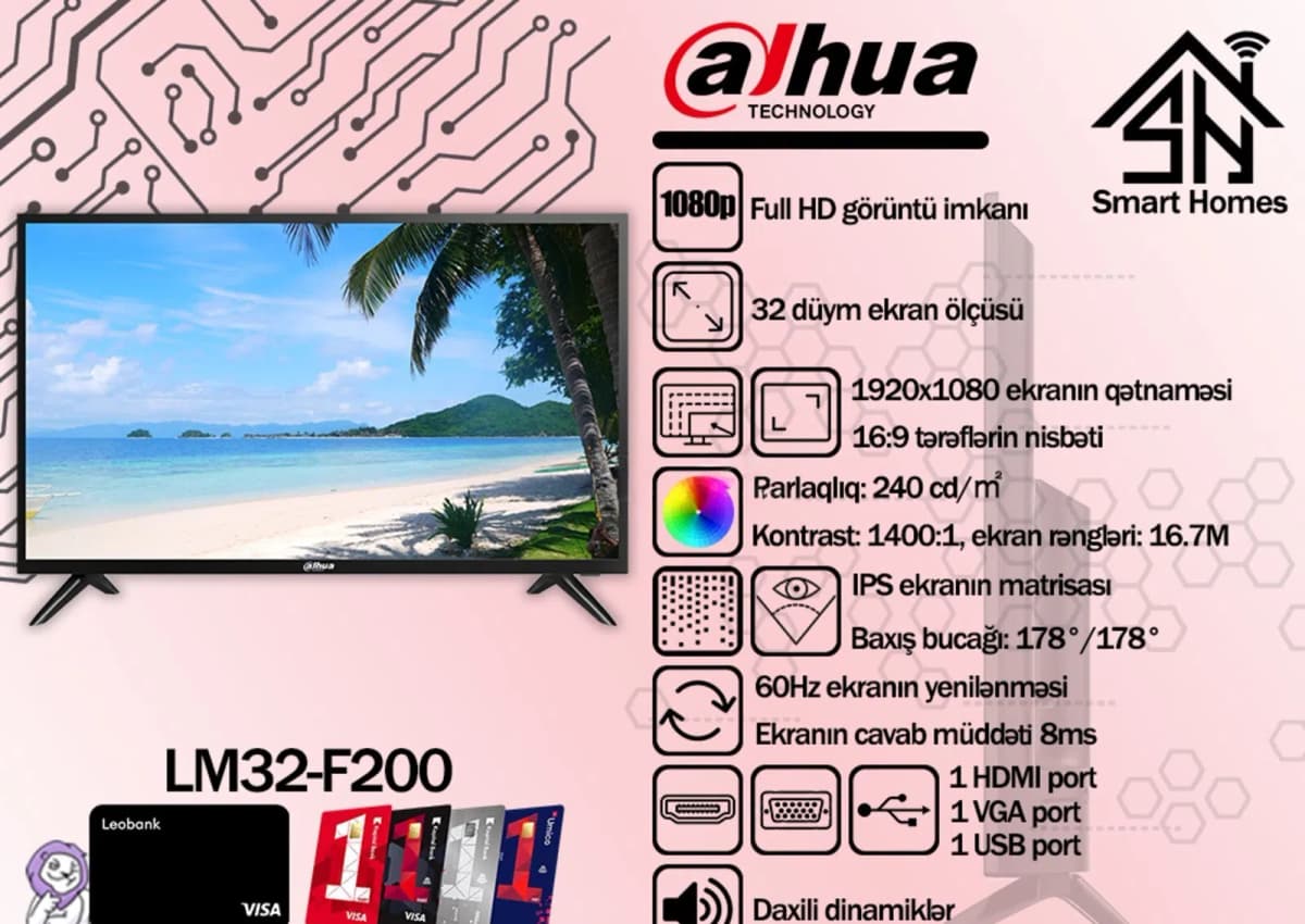 Monitor Dahua 32'' FHD DHI-LM32-F200