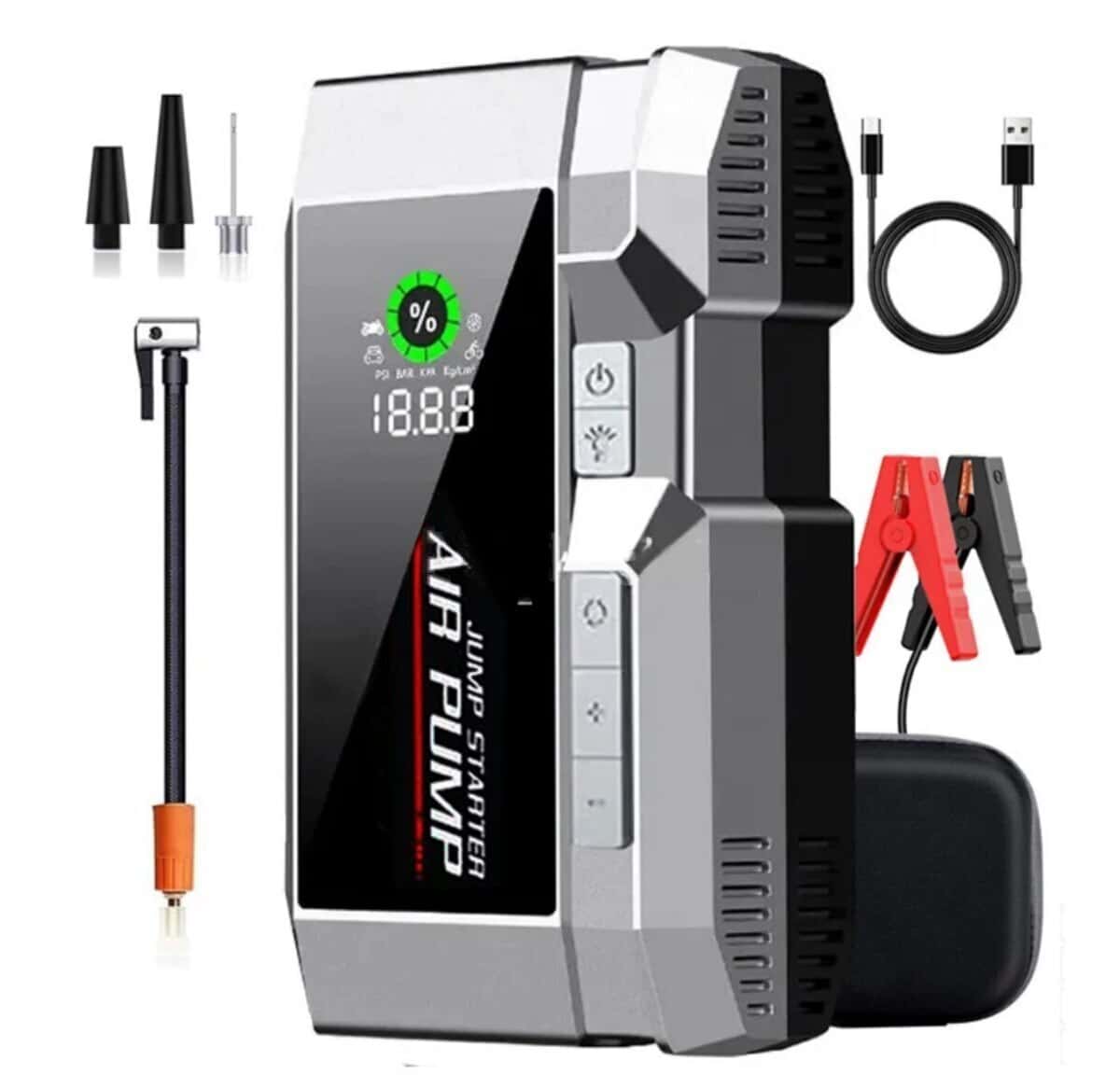 Jump starter və təkər nasosu 12V/24V - Tenderyard