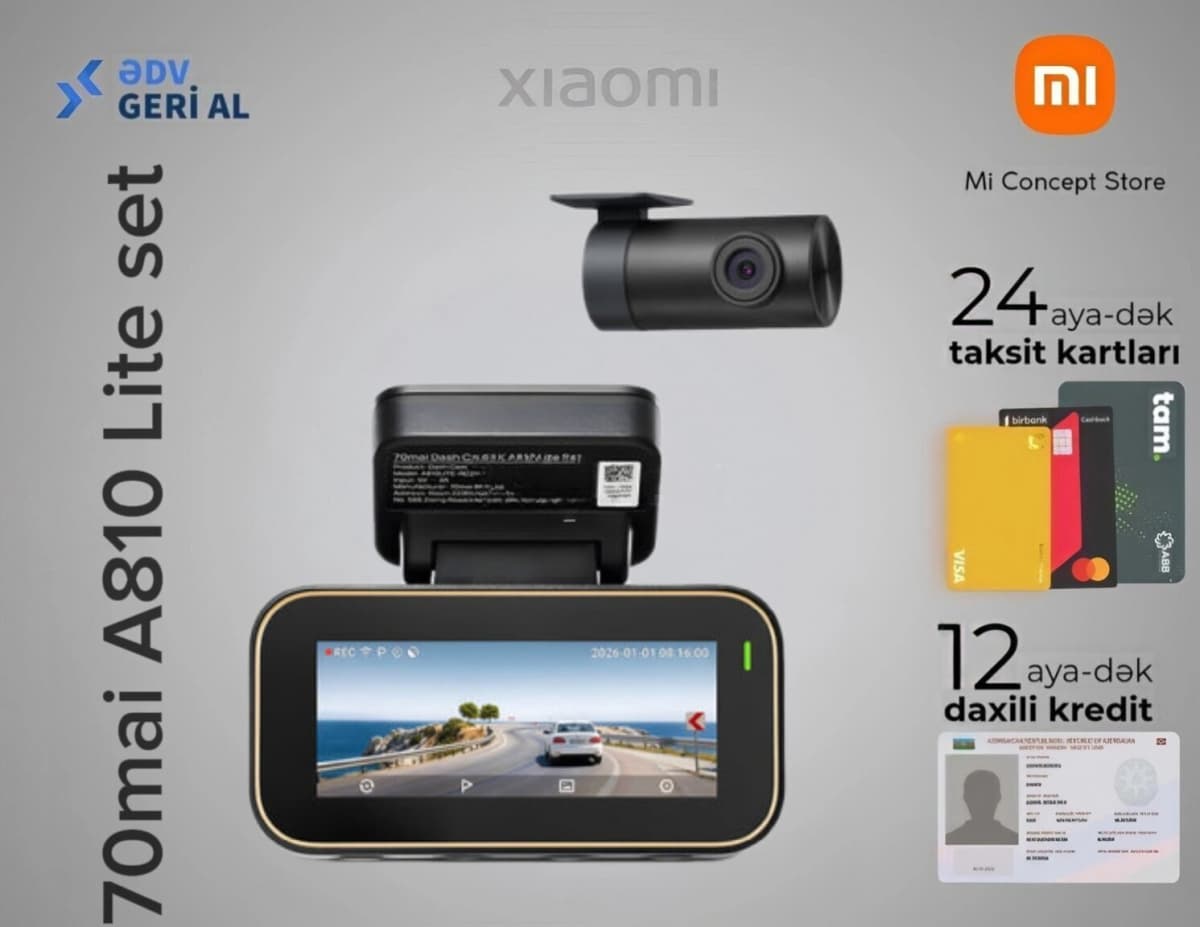 Videoqeydiyyatçı 70mai A810 Lite Set