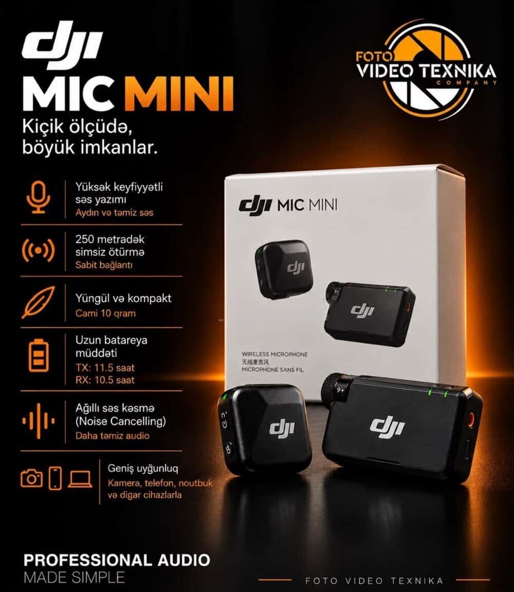 Микрофон DJI Mic Mini - Tenderyard