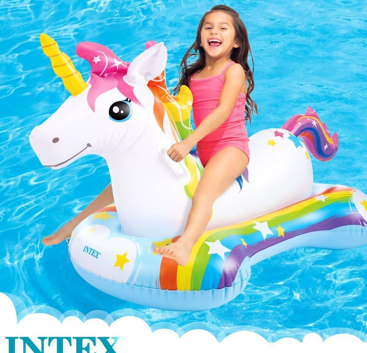 Intex 57552 Inflatable Unicorn Pool Float - Tenderyard