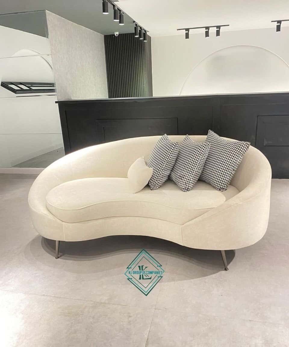 Two-seater sofa, Beige color - Tenderyard