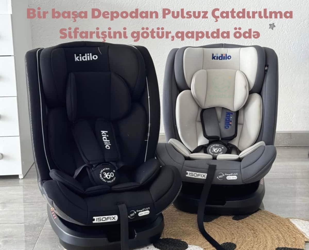 Uniseks uşaq avto oturacağı, Boz rəng - Tenderyard
