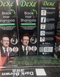 saç qaraldan şampun "dexe black hair shampoo 400 ml" — şəkil 20