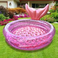 Şişmə hovuz Mermaid 60x25 sm, çəhrayı — şəkil 4