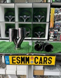 Səsboğucu başlığı M qara xrom 90mm — şəkil 1