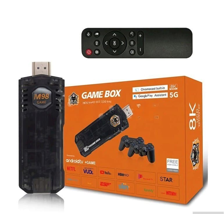 M98 Game Box Android TV 8K + 2 ədəd Coystik