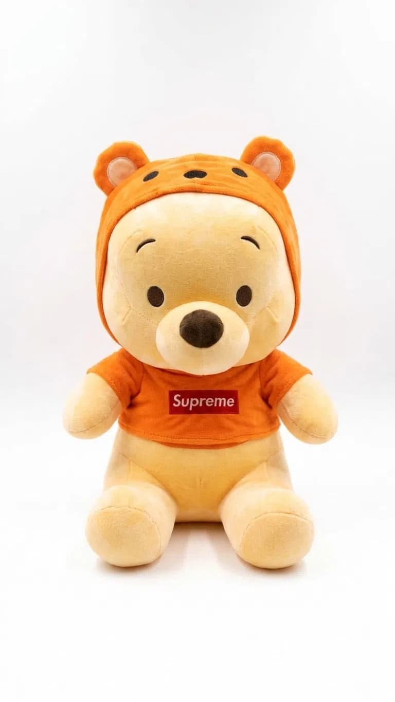 Yumşaq oyuncaq peluş krem 35-40 sm
