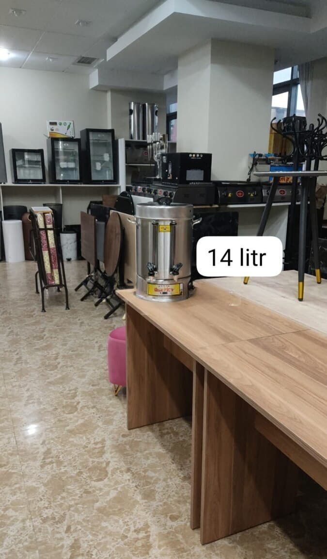 Samovar Paslanmayan polad material