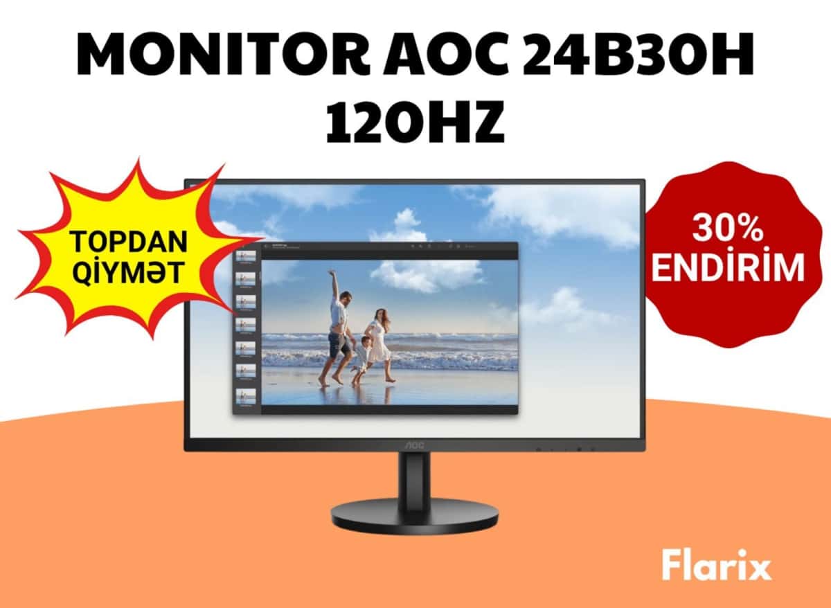 Monitor AOC 24B30H 23.8" 120Hz - Tenderyard