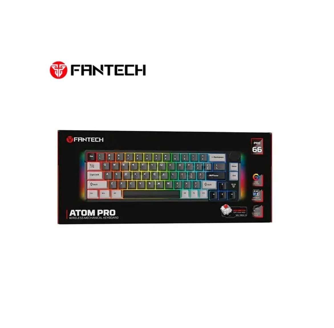 Gaming keyboard Fantech Atom Pro66 MK919 Black - Tenderyard
