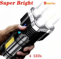 4 Çıxışlı Güclü LED Fənər — şəkil 10