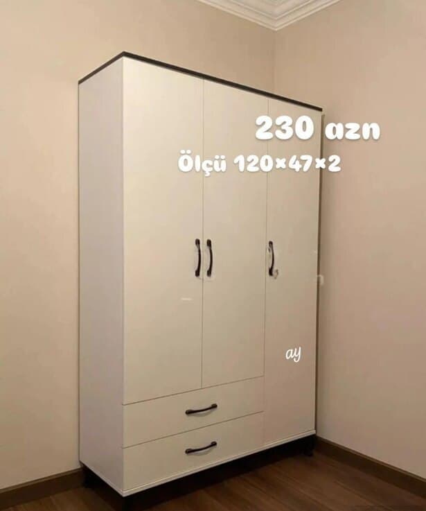 2 qapılı dolab