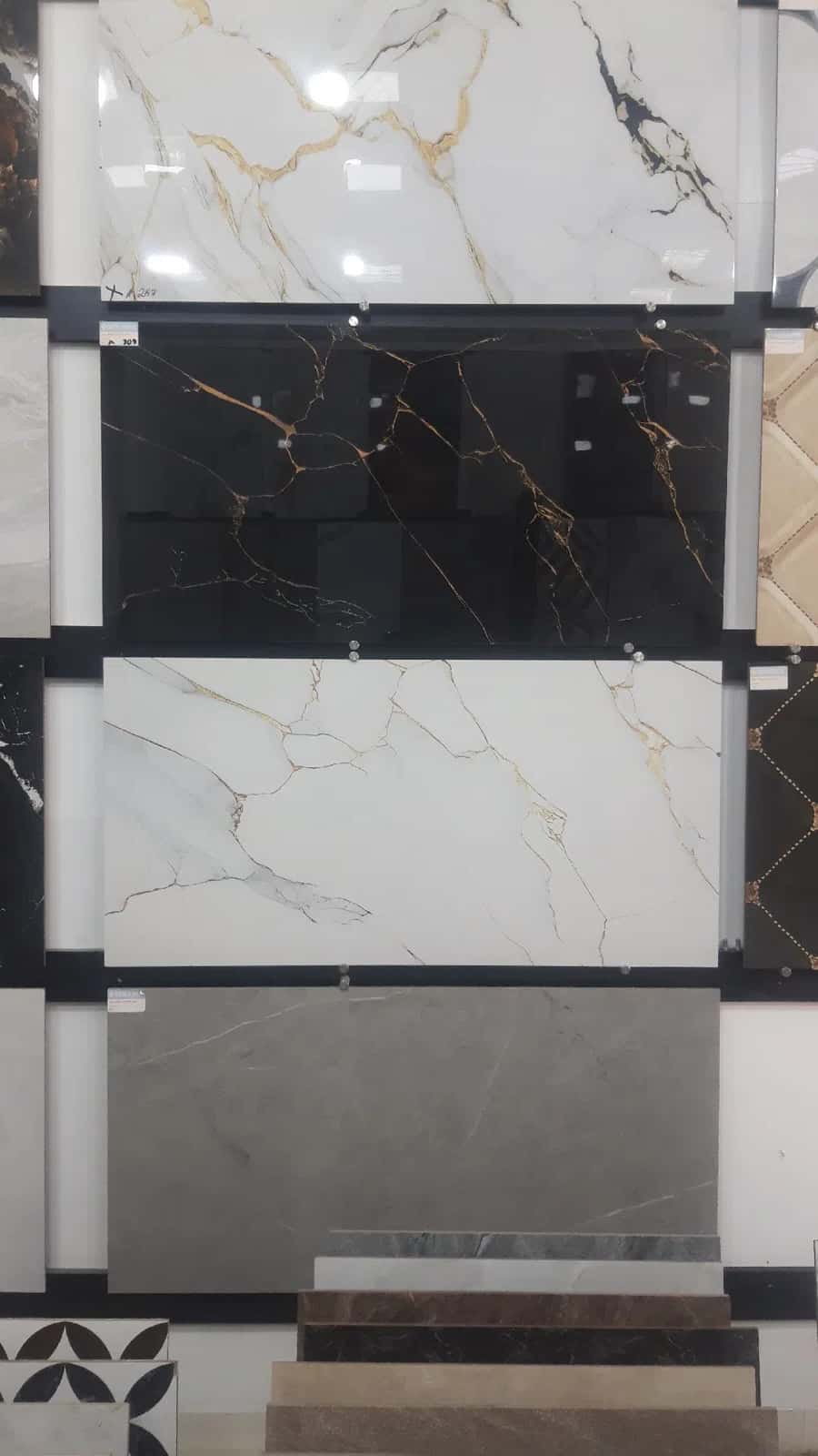 Marble pattern porcelain stoneware tiles - Tenderyard