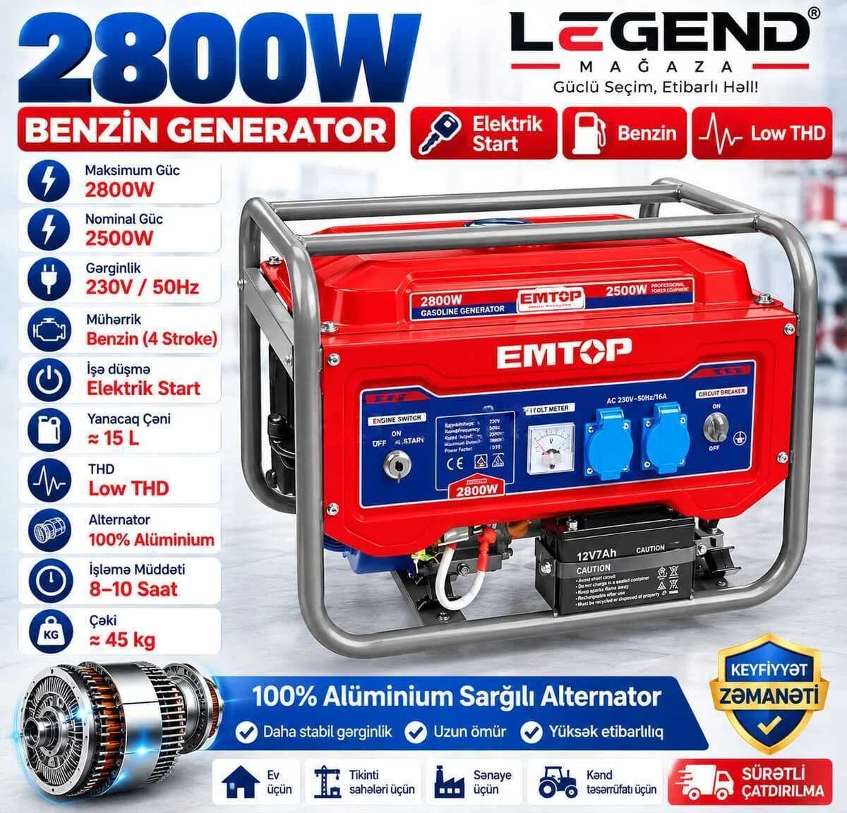Generator Emtop 2.8 kVt