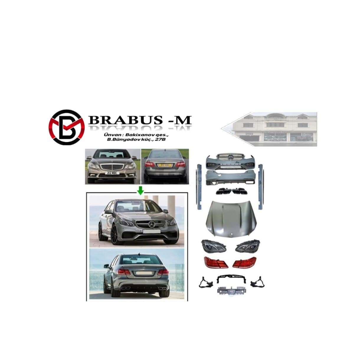 Bodykit Mercedes modelləri üçün