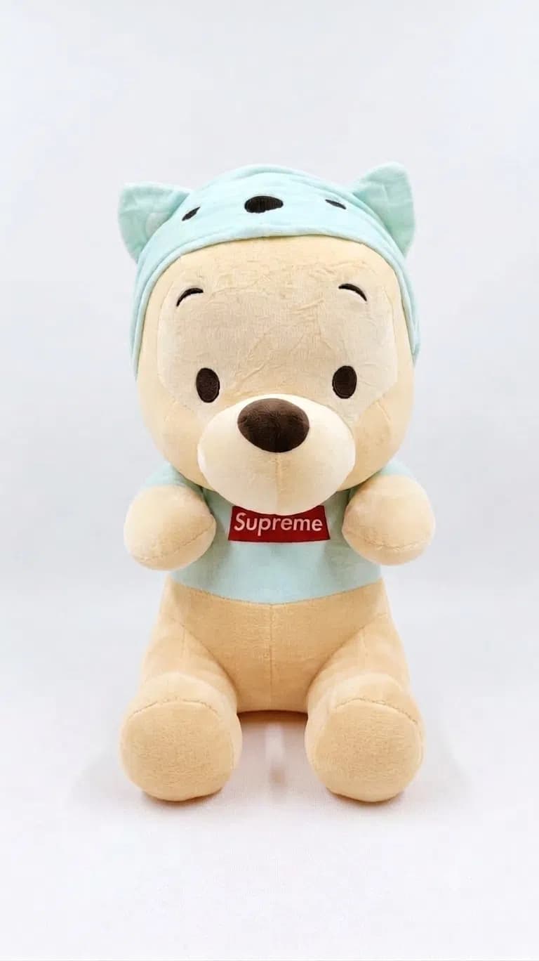 Yumşaq oyuncaq peluş krem 30-50 sm