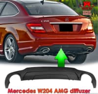 Arxa diffuzer Mercedes W204 AMG — şəkil 3