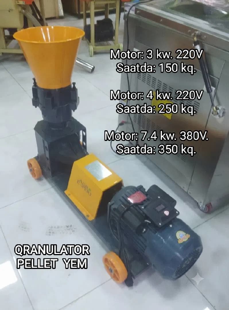 Qranulator, yem qarışdıran və dən təmizləyən avadanlıqlar