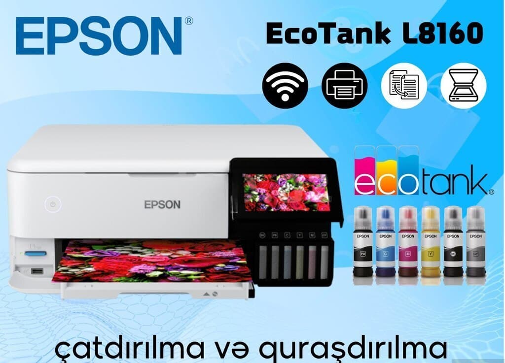 Epson L8160 Dupleks Foto Printer