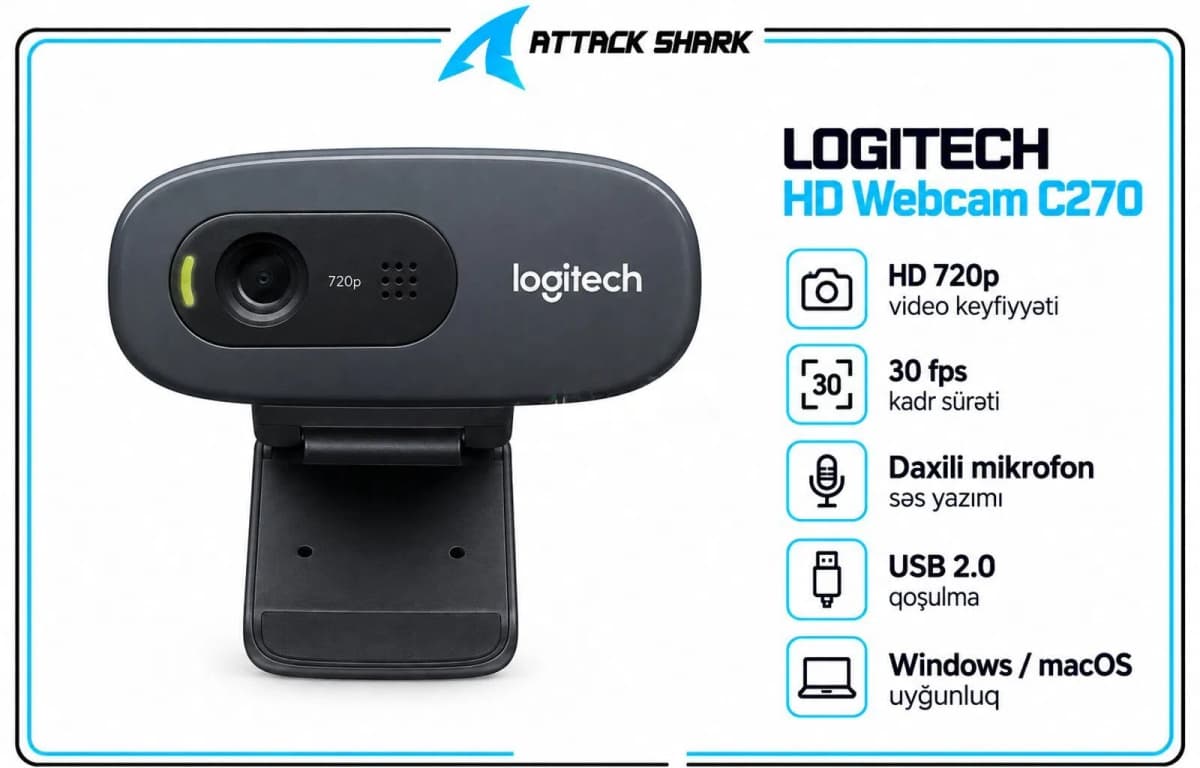 Web kamera Logitech HD Webcam C270