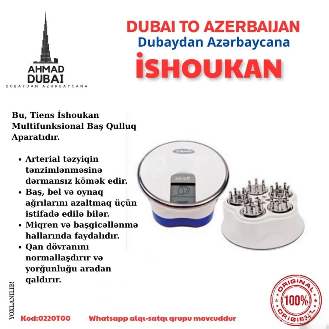 Tiens Ishoukan multifunksional baş qulluq aparatı