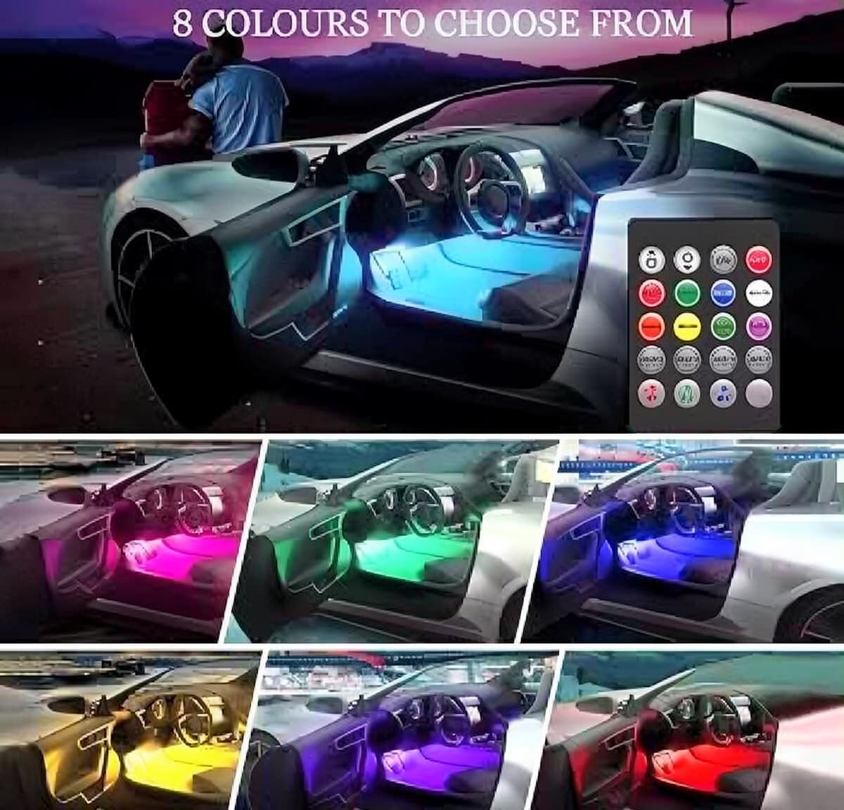 Avtomobil üçün ayaqaltı RGB işıqlandırma sistemi