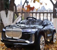Uşaq avtomobili BMW X7 qara laklı — şəkil 3
