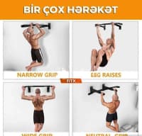 Ev üçün Turnik (150 kq çəki tutumlu) — şəkil 3