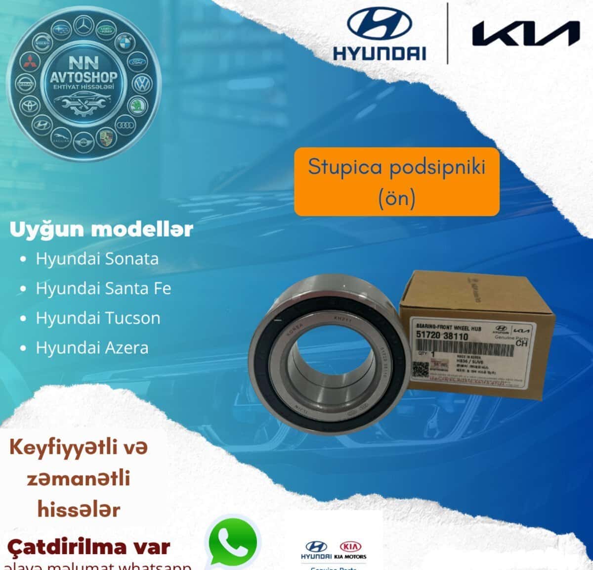 Stupitsa yastığı Hyundai Sonata və Azera - Tenderyard