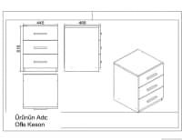 Ofis mebel dəsti Ağ rəng — şəkil 4