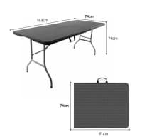 Kempinq masası qatlanan 183x74 sm — şəkil 3