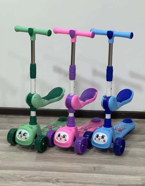 3-wheel kids scooter with seat - Tenderyard