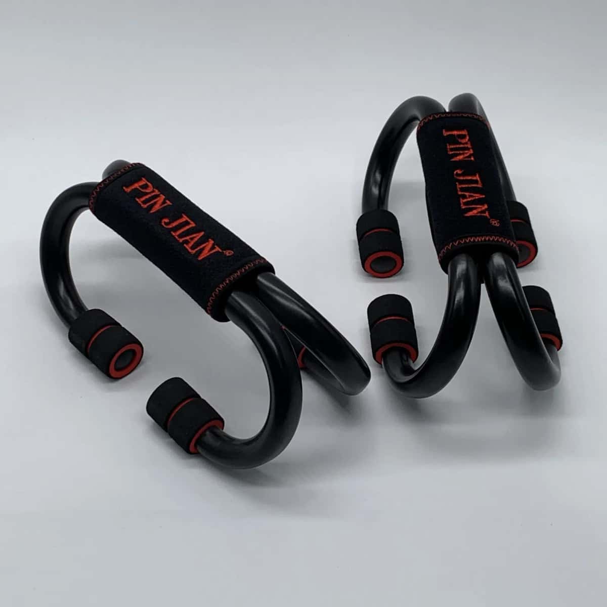 Push-up stands, metal, black-red, 2 pieces - Tenderyard