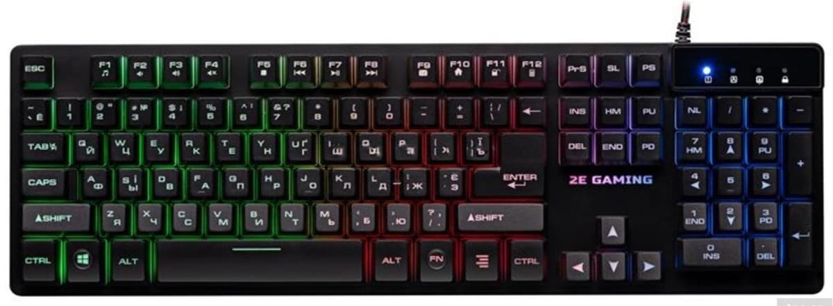 Klaviatura 2E Gaming KG280 LED Black